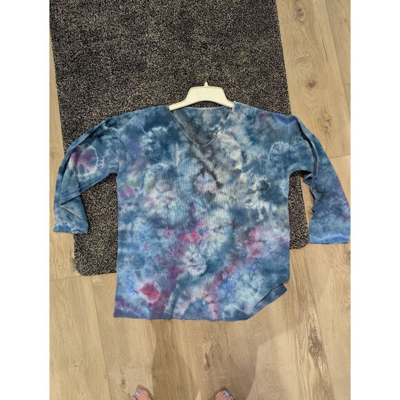 OOAK Custom Tie Dye/Ice Dye Knit Sweater - Picture 1 of 7